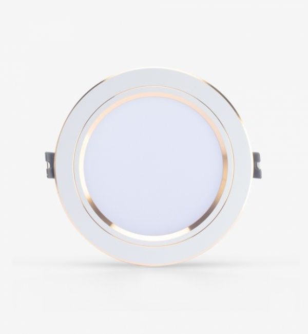 Đèn LED âm trần Downlight Rạng Đông AT10 90/7W viền vàng